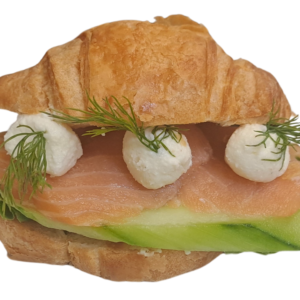 Мини сандвич със сьомга